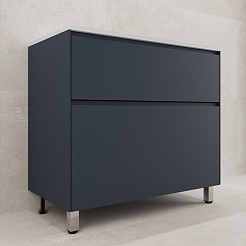 Style Line Тумба под раковину Лима 90 Plus эмаль графит матовая – фотография-5